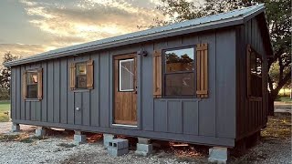 Rustic Beautiful Cabin Tiny Home Built in 2024 [upl. by Geis837]