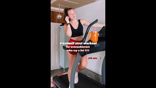 overachiever treadmill strut workout [upl. by Dias]