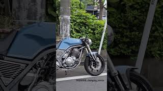 YAMAHA SRX CAFERACER  Mirror changes [upl. by Leumhs]