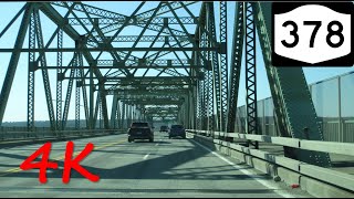 ⁴ᴷ TroyMenands Bridge westbound 4K VIDEO [upl. by Peckham799]