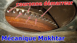 comment remplacer couronne démarreur de moteur voiture  كيفية استبدال تاج المارش starter محرك car [upl. by Ahsenhoj]