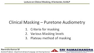 Clinical Masking Pure Tone Audiometry [upl. by Lathan]