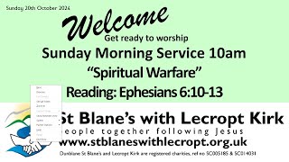 Sunday Morning Service 20th October 2024 in St Blanes Church Dunblane [upl. by Nipsirc]