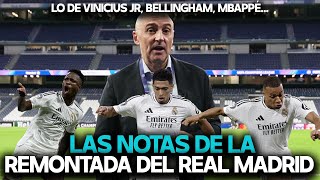 VINICIUS BELLINGHAM VALVERDE MBAPPÉ NOTAS DEL REAL MADRID 52 BORUSSIA DORTMUND  CHAMPIONS [upl. by Irac39]