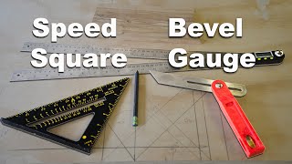 How to Use A Speed Square and Bevel Gauge to Find Angles in Woodworking [upl. by Vevine]