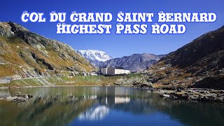 7 Minutes Drive To The Col Du Grand Saint Bernard Switzerland  Italy Border Countries [upl. by Omrelliug]