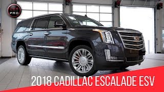 2018 Cadillac Escalade ESV Platinum Test Drive [upl. by Atsirtal]