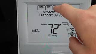 Hard Reset Honeywell VisionPro 8000 Thermostat [upl. by Asital]