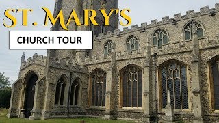 St Marys Church Mildenhall Suffolk England video tour [upl. by Yllor312]