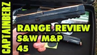 Smith amp Wesson MampP45 45ACP Range Review [upl. by Nniroc]