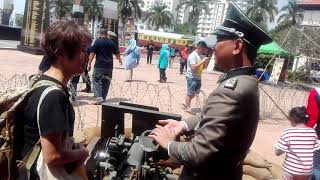 Malaysian WW2 reenactors at Army Museum [upl. by Flss]