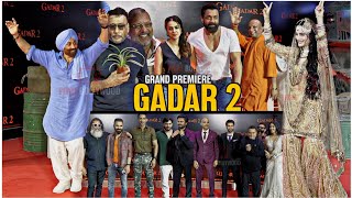 UNCUT  Gadar 2 Grand Premiere  FULL HD VIDEO  Sunny Deol Ameesha Patel Entire Cast Bobby [upl. by Assereht]