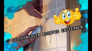 Silikonfuge richtig entfernen [upl. by Hapte]