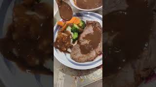 steak gravy and vegetable yummy 😋 [upl. by Abrahan]