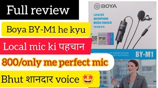 Boya by m1 mic full review ll boya mic voice boyabym1micyoutubevideo [upl. by Cocks741]