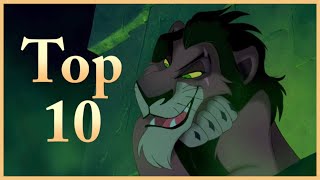 Top 10  Méchants de la Renaissance DISNEY [upl. by Eniortna32]