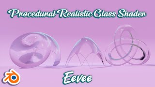 How make a procedural realistic glass shader in blender 35 Eevee  blender tutorial for beginners [upl. by Anneg]