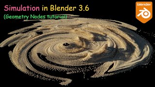 Simulation in Blender 36 Geometry nodes tutorial [upl. by Tterrag]