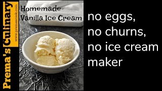 Vanilla Ice Cream Recipe How to make Vanilla ice cream without effort [upl. by Yesrod]