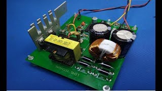 HANDMADE CAR AMPLIFIER CIRCUIT SG3525 DC TO DC CONVERTER 12V to  30V [upl. by Wan]