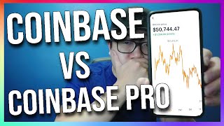 Coinbase vs Coinbase Pro FEES  Which is Better Coinbase Tutorial [upl. by Sisto]