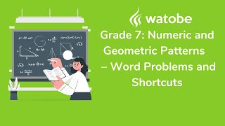 Grade 7  Numeric and Geometric Patterns word problems and shortcuts [upl. by Borgeson]