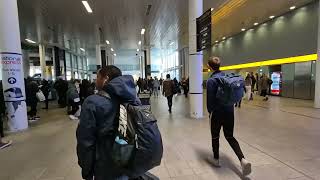 Foil blankets and water handed out to passengers as Gatwick airports south terminal is evacuated [upl. by Ttiwed585]