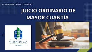 Esquema de juicio ordinario de mayor cuantia [upl. by Siro]