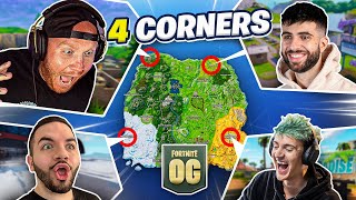 THE OG FORTNITE 4 CORNER CHALLENGE [upl. by Curzon]