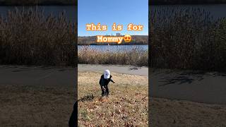 Little Gentleman IAN Gathers Foxtail Grass for Mommy 😍😆 travel explore toddlers [upl. by Donetta]