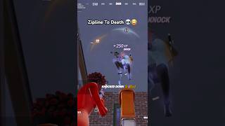 Zipline To Death 💀😂 fortnite gaming shorts [upl. by Hebel]