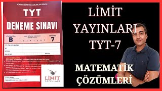 LİMİT 7 TYT MATEMATİK [upl. by Jameson111]