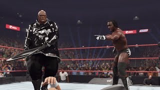 RAW IS WAR  Viscera w Booker T vs Steven Richards [upl. by Sirad]