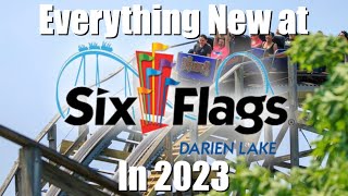 Everything NEW at Six Flags Darien Lake In 2023 [upl. by Ardnnek]