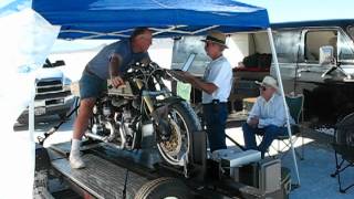 Indian Twin Scout Dyno Run  Bonneville [upl. by Asiilanna]