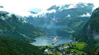 Geirangerfjord Geiranger und Hellesylt  Kreuzfahrt zum Nordkap 3  Nordland Kreuzfahrt [upl. by Dalston]