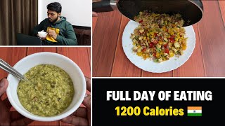 Full Day of Eating for Extreme Fat Loss  1200 Calories  Healthy Meals 🇮🇳 [upl. by Bartel947]