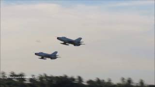 Sri Lankan Air Force F7GS fighters performing an aerial display [upl. by Ivar]