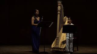 Adrian Shaposhnikov Sonata for Flute and Harp  Clara Wang Harp Maria Vallejo Flute [upl. by Acinat]