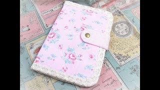 母子手帳ケース 作り方 通帳マルチケース作り方 how to sew a case [upl. by Bluefield]