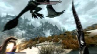 The Elder Scrolls V Skyrim Blood Dragon Battle [upl. by Hashum]