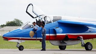 Patrouille de France 2021 départ et retour du meeting de PerrosGuirec [upl. by Lakim]