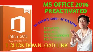 DOWNLOAD MS OFFICE 2016 PREACTIVATED OR WITH ACTIVATOR DOWNLOAD 1 CLICK DOWNLOAD LICK [upl. by Enaid]