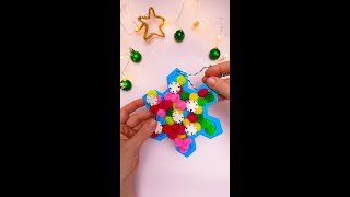 Making Christmas Decorations From Foam Paper diy [upl. by Sinnaoi]