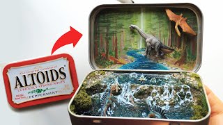 Pocket Diorama Spinosaurus fishing in a resin waterfall [upl. by Fattal]