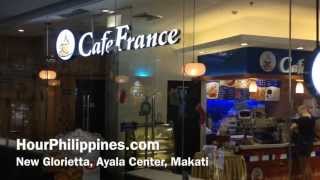 Cafe France New Glorietta Ayala Center Makati by HourPhilippinescom [upl. by Beattie]