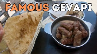 Trying Famous Sarajevo Cevapi in Bosnia [upl. by Chamkis]