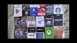 Week 16 Giveaway Giving Away Pokemon Cards Hits OR 25 Apple Gift Card OR 1 Gift Card Up To 25 [upl. by Som]