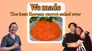 We made the best Korean carrot salad [upl. by Eornom]