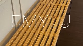 50 Slatted Bench Full Tutorial [upl. by Luahs]